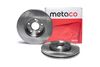 Фото Диск тормозной передний вентилируемый METACO 3050-344 Metaco 3050344 Metaco