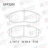 Фото Колодка тормозная дисковая Double Force DFP3201 Double Force