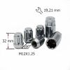 Фото Комп.секреток гаек M12X1,25 32мм Конус, закр, 5 лу�ч, 2 кл 19;21 Хром SDS Exclusive FPU22005CHX SDS Exclusive