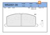 Фото WS200100 Колодки тормозные дисковые перед JEENICE Jeenice WS200100 Jeenice