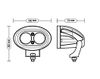 Фото Фара светодиодная (направленный свет) 20W 2 LED (96*71*80) Автоэлектрика AE20OV2LEDHC Автоэлектрика