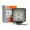 Фото Фара дополнительная светодиодная (LED) AE27S-9LED-55PC  квадратная, рассеиваемый свет, 9 диодов,27W, Автоэлектрика AE27S9LED55PC Автоэлектрика