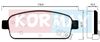 Фото Колодки тормозные задние Chevrolet Aveo 2009-, Cruze 2009- Kormax KBP045 Kormax