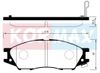 Фото КОЛОДКИ ТОРМОЗНЫЕ, ПЕРЕДНИЕ С АНТИСКРИПНОЙ ПЛАСТИ Kormax KBP051 Kormax