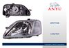 Фото фара Renault Logan 2005-2007 левая ANYU AFK771340 ANYU