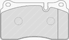 Фото Комплект тормозных колодок передн , CHEVROLET CORVETTE Ferodo FDB1996 Ferodo