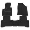Фото Коврики в салон ворсовые для Hyundai Santa Fe III (13-18) (с кантом) Rezkon 2020045400 Rezkon
