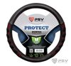 Фото Оплетка на руль M "PSV" PROTECT эко-кожа, черно-красный PSV 130503 PSV