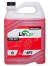 Фото Антифриз COOLANT -40 красный 4л LivCar LCA40004R LivCar