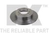 Фото Диск тормозной NISSAN ALMERA N15 95-00SUNNY 90-95 задний D=258мм. Nk 202263 Nk