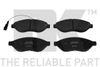 Фото К-кт колодок дисковых PEUGEOT BOXER 06-, CITROEN JUMPER 06-, FIAT DUCATO 06-, Nk 221959 Nk