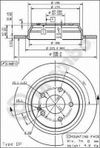 Фото Диск тормозной задн MERCEDES-BENZ: VIANO 03-, VITO Brembo 08840510 Brembo