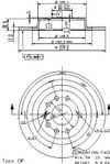 Фото Диск тормозной OPEL VECTRA C 02-/SAAB 9-3 02- задний Brembo 08951110 Brembo