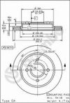 Фото Торм.диски  JU561679/=09.5708.10 Brembo Brembo 09570810 Brembo