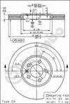 Фото Торм.диск передний (вент. с винтами) VOLKSWAGEN Go Brembo 09674710 Brembo