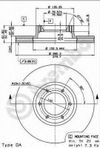 Фото Диск тормозной передн OPEL: MOVANO Combi 98-, Brembo 09771710 Brembo