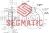 Фото Диск тормозной пер HYUNDAI Accent TagAZ (LC) 00- Segmatic SBD30093017 Segmatic