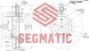 Фото Диск тормозной пер. Segmatic SBD30093352 Segmatic