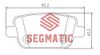 Фото Колодки тормозные дисковые зад FORD Mondeo 2.0 2007-2014, FORD Mondeo 2.0 2009-2014, FORD Mondeo 2.3 2007-2014 Segmatic SGBP2606 Segmatic