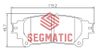 Фото Колодка торм диск зад Lexus Rx 3.5 2008-2015, Lexus Rx 3.5 2008-2012, Lexus Rx 2.7 2008-2015 Segmatic SGBP2619 Segmatic