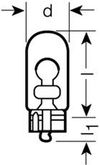 Фото Автолампа 12V W5W Osram 2825ULT02B Osram