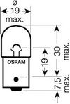 Фото лампа 12V R5W Osram 5007L Osram
