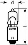 Фото Лампа 12V  5W габариты HALOGEN Osram 64111 Osram