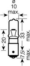 Фото ЛАМПА указателя поворотов 12V/21W HALOGEN Osram 64136 Osram