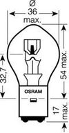 Фото Лампа S2 35/35W BA20d        7327 Osram 7327 Osram