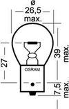 Фото Лампа 24V P21W BA15s OSRAM Osram 7529 Osram