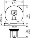 Фото Лампа OSRAM 24V 55/50W H4 (без усов стар. образец) Osram 7952 Osram