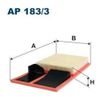 Фото AP1833/036129620J ФИЛЬТР ВОЗДУШНЫЙ FILTRON Filtron AP1833 Filtron