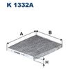 Фото Фильтр салона угольн HYUNDAI: IONIQ (AE) 160 16- 160 16-, ix35 (LM, EL, ELH) 200 12- 160 10- 170 10- 200 10-13 200 10- 200 10- 200 10- 200 10- 200 13- Filtron K1332A Filtron