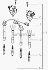 Фото ПРОВОД ВЫСОКОВОЛЬТНЫЙ 3 ЦИЛИНДРА EMGRAND X7/EMGRAND EC7 (1016050268) Geely 1016050268 Geely