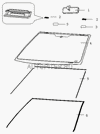 Фото Стекло лобовое   Geely MK 4D с антеной (Кмк Glass)1018004914, шт Geely 1018003951 Geely