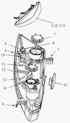 Фото Фара левая 1067000102 (GEELY) Vision Geely 1067000102 Geely