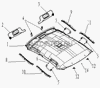 Фото КРЕПЛЕНИЕ ОБШИВКИ ПОТОЛКА ЗАДНЕЕ ПРАВОЕ Geely 1068000123 Geely