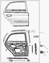 Фото Петля двери задней правой Geely 1201063180 Geely