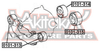 Фото Сайлентблок подушки дифференциала TOYOTA HARRIER (U3) 2.4 4WD (ACU35) 2003-2012 Asva 0101314 Asva