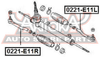 Фото Наконечник рулевой тяги Nissan Note Asva 0221E11R Asva
