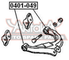 Фото Сайлентблок заднего верхнего рычага MITSUBISHI MITSUBISHI GALANT E55A/E75A 1992-1996 Asva 0401049 Asva