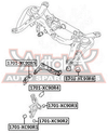 Фото Сайлентблок задней цапфы передний верхний VOLVO VOLVO XC90 2003- Asva 1701XC90R1 Asva