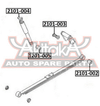 Фото Сайлентблок заднего амортизатора FORD FORD TRANSIT TT9 2006- Asva 2101004 Asva
