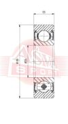 Фото ПОДШИПНИК УНИВЕРСАЛЬНЫЙ 153511 Asva AB153511 Asva
