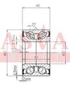 Фото Подшипник ступичный задн. HONDA HR-V Asva DAC32670040 Asva