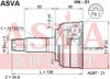 Фото ШРУС HONDA 23*49*26 наружний Asva HN31 Asva