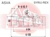 Фото Шрус внутренний 28x108 SSANG YONG REXTON/KYRON multi-link suspension Asva SYRIUREX Asva