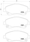 Фото Колодки тормозные дисковые передн. AVENSIS (T25_) AVENSIS Kombi (T25) AVENSIS Combi (T25) AVENSIS Es Mintex MDB2545 Mintex