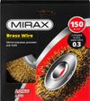Фото MIRAX 150 мм, витая стальная латунированная проволока 0.3 мм, щетка дисковая для УШМ (35141-150) Mirax 35141150 Mirax