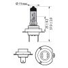Фото Автолампа H7 BlueVision Ultra 4000K (Эффект ксенона), 55w, 12972 BVU-B1, Philips (блистер 1шт) Philips 12972BVUB1 Philips